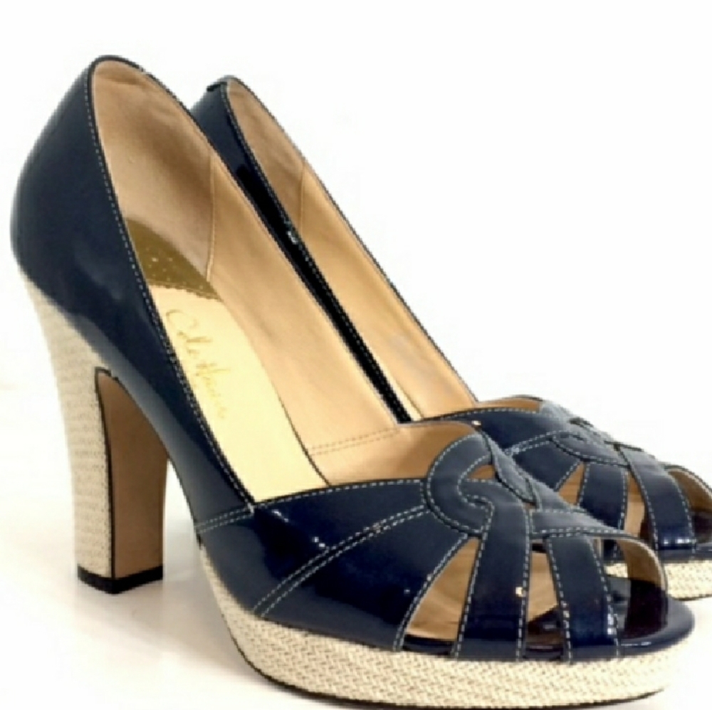 Cole Haan NikeAir Womens Patent Leather Heels